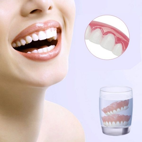 Perfect Instant Smile Comfort Fit Flex Teeth Whitening Denture Paste False Teeth Upper Cosmetic Veneer Tooth Cover Beauty Tool