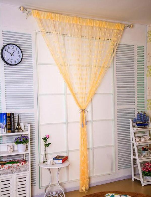 1 Pc Heart Love Line Tassel String Door Curtain Window Curtains Room Divider Valance Home Kids Room Decor2mX 1m)