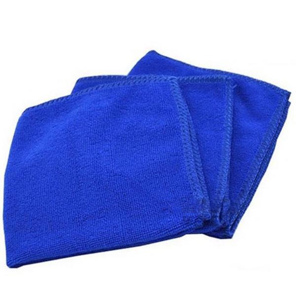 10PCS Blue Soft Absorbent Wash Cloth Microfiber Cleaning Towels Car Wash Clay