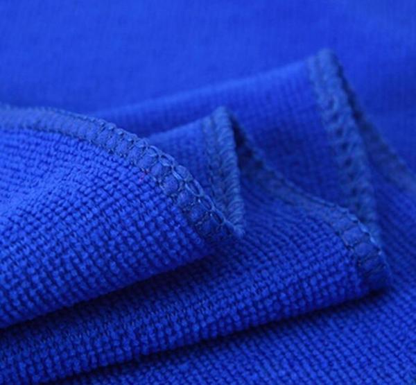 10PCS Blue Soft Absorbent Wash Cloth Microfiber Cleaning Towels Car Wash Clay