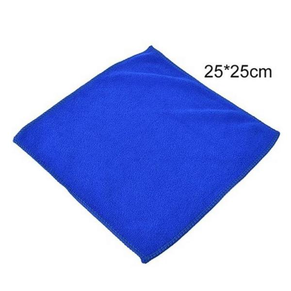 10PCS Blue Soft Absorbent Wash Cloth Microfiber Cleaning Towels Car Wash Clay