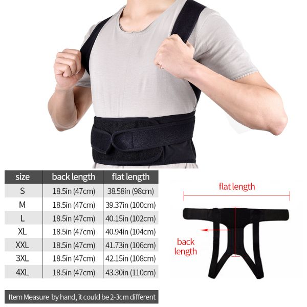 2020 Back Waist Posture Corrector Adjustable Adult Correction Belt Waist Trainer Shoulder Lumbar Brace Spine Support Belt Vest