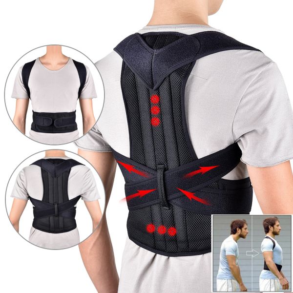 2020 Back Waist Posture Corrector Adjustable Adult Correction Belt Waist Trainer Shoulder Lumbar Brace Spine Support Belt Vest