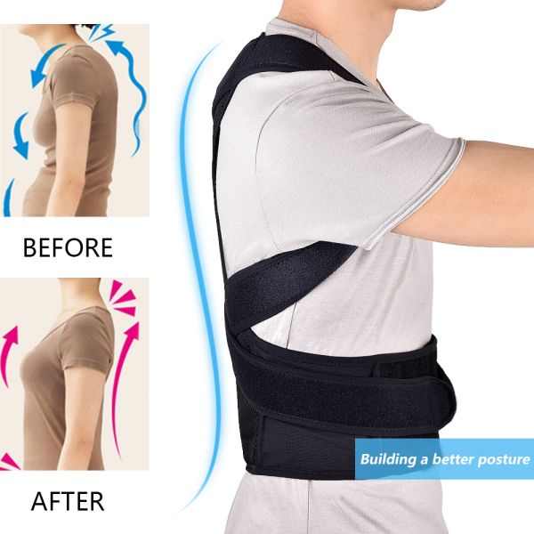 2020 Back Waist Posture Corrector Adjustable Adult Correction Belt Waist Trainer Shoulder Lumbar Brace Spine Support Belt Vest