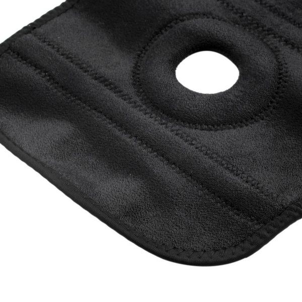1pc Adjustable Strap Elastic Patella Sports Support Brace Black Neoprene Knee
