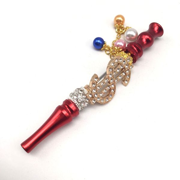 Wholesale Money Shape Hookah Metal Tips Shisha Mouthpiece Jewelry Blunt Smoking Filter Pipe Holder Handmade Detachable Tips