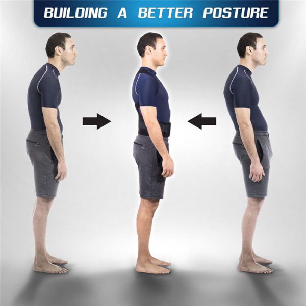 New Adjustable Posture Corrector Male Female Magnetic Back Support Nylon Elastic Shoulder Back Brace Belt