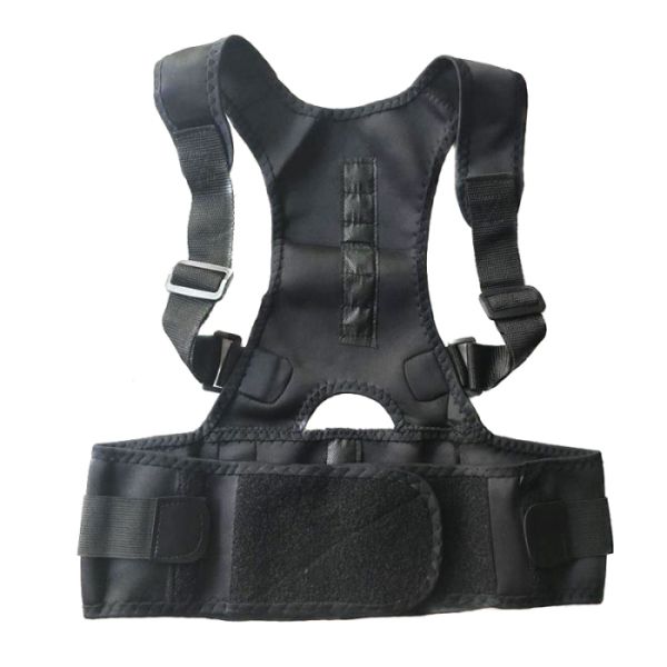 New Adjustable Posture Corrector Male Female Magnetic Back Support Nylon Elastic Shoulder Back Brace Belt