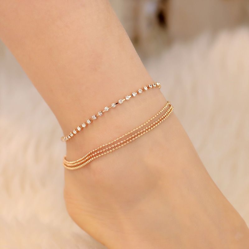 Bohemia 2pcs/set Anklets for Women Foot Accessories  Summer Beach Barefoot Sandals Bracelet ankle on the leg Female