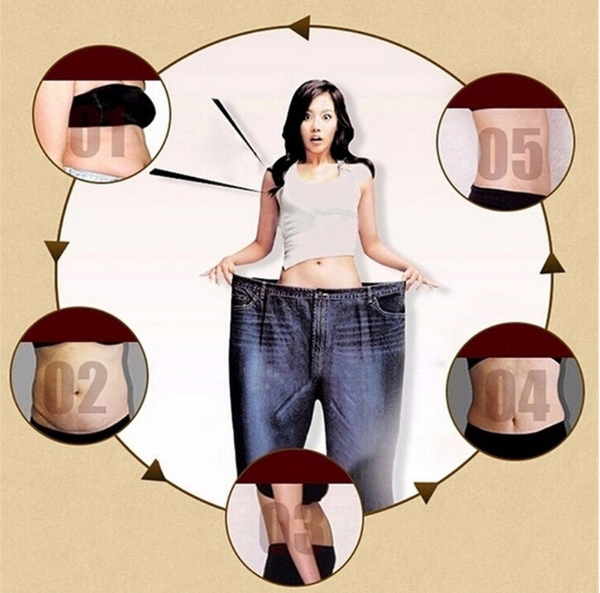 10 pcs/lot Potent Slimming Paste Stickers Skinny Waist Belly Fat Burning Patch