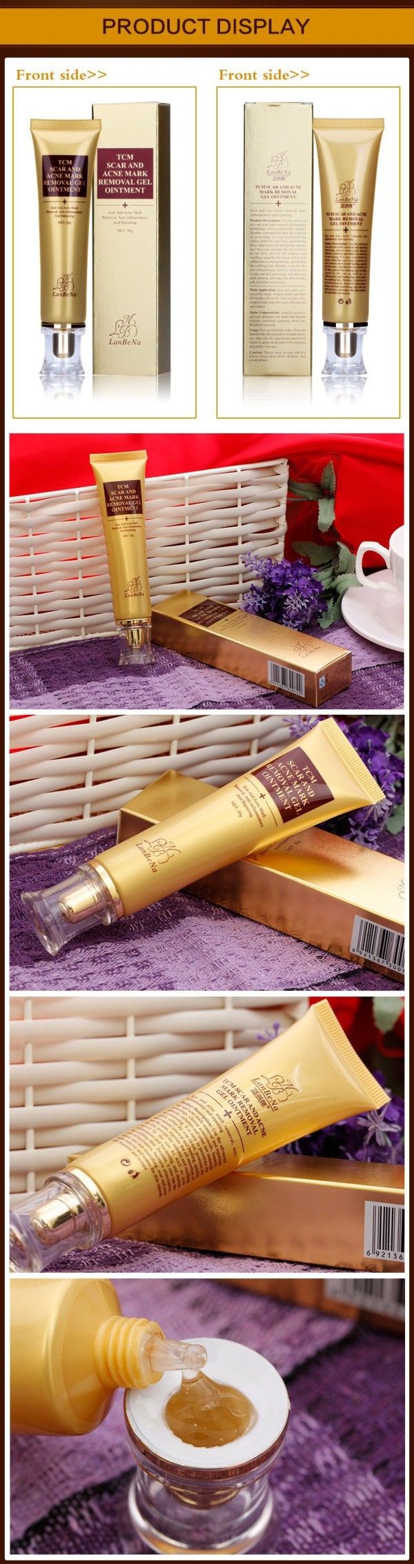 LANBENA Acne Scar Removal Cream Skin Repair Face Cream Acne Spots Acne Treatment Blackhead Whitening Cream Stretch Marks 30ml