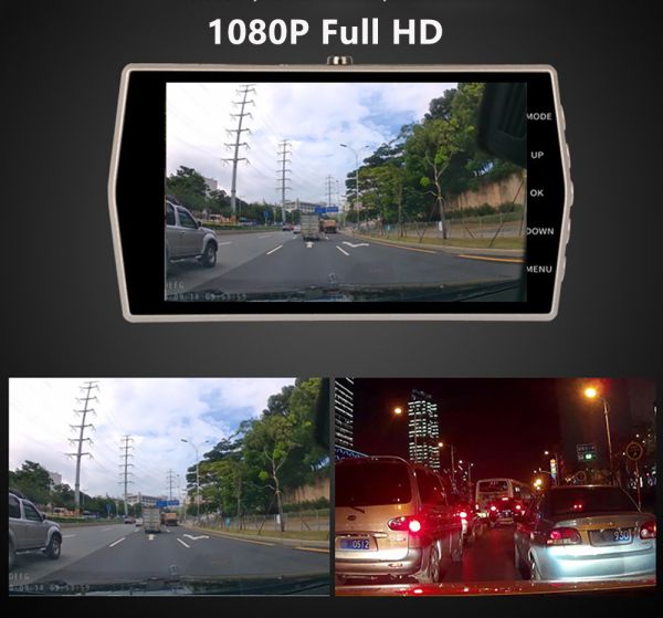 Car DVR WiFi 4.0" Full HD 1080P Dash Cam Rear View Vehicle Video Recorder Parking Monitor Night Vision G-sensor Auto Dash Camera
