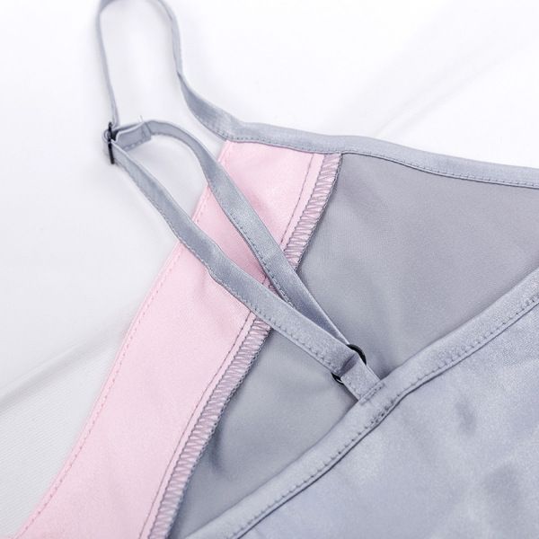 Women Sexy Soft Silk Satin Slings Pajamas Sets 2024 Summer New Sleepwear Suspenders Shorts Sets Imitation Loungewear 2 Piece Set