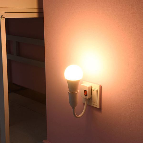 E27 Socket Lamp Bulb Holder Light Socket With Switch Lamp Holder Energy Saving LED Table Lamp Led Base Lamp Base 20cm