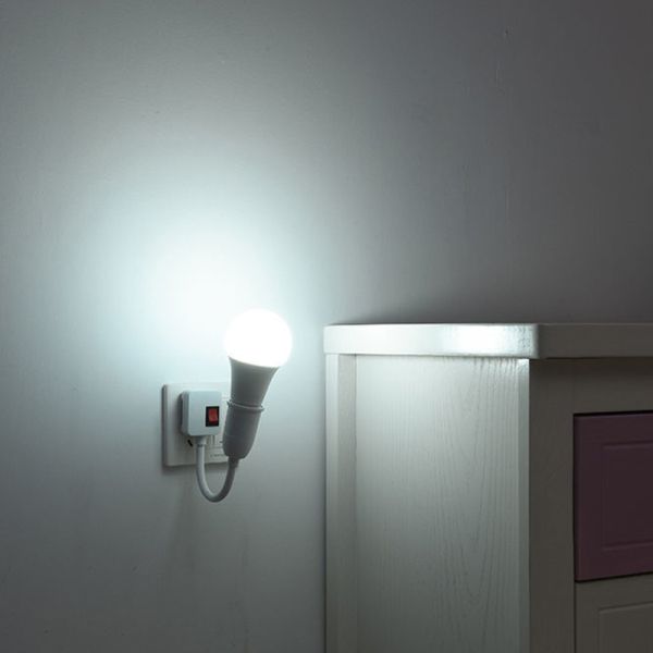 E27 Socket Lamp Bulb Holder Light Socket With Switch Lamp Holder Energy Saving LED Table Lamp Led Base Lamp Base 20cm