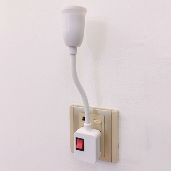 E27 Socket Lamp Bulb Holder Light Socket With Switch Lamp Holder Energy Saving LED Table Lamp Led Base Lamp Base 20cm