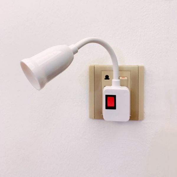 E27 Socket Lamp Bulb Holder Light Socket With Switch Lamp Holder Energy Saving LED Table Lamp Led Base Lamp Base 20cm