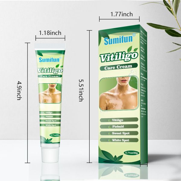 20g Vitiligo Treatment Cream White Spot Antibacterial Ointment Localized Leukoplakia Repair Medical Herbs Beauty Health