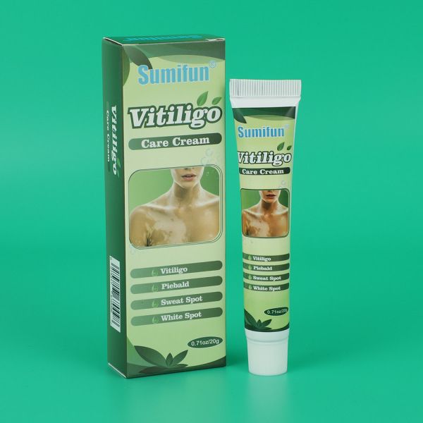 20g Vitiligo Treatment Cream White Spot Antibacterial Ointment Localized Leukoplakia Repair Medical Herbs Beauty Health