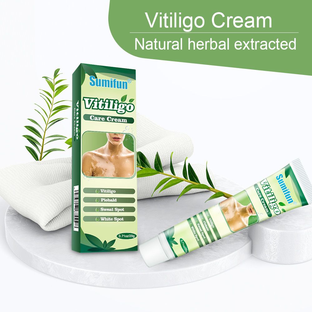 20g Vitiligo Treatment Cream White Spot Antibacterial Ointment Localized Leukoplakia Repair Medical Herbs Beauty Health