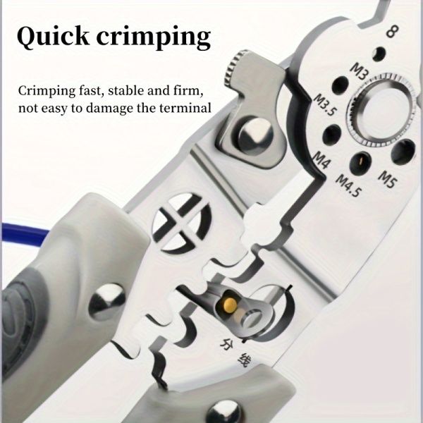 Crimper Cable Cutter Adjustable Automatic Wire Stripper Multifunctional Stripping Crimping Pliers Terminal Hand Tool
