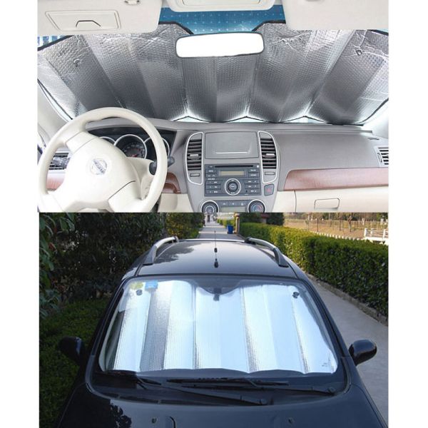 140*70CM Car Sun Shade UV visiere Protection Curtain Sunshade Film Windshield Visor Front Windshield Sunshade Cover Picnic Mat