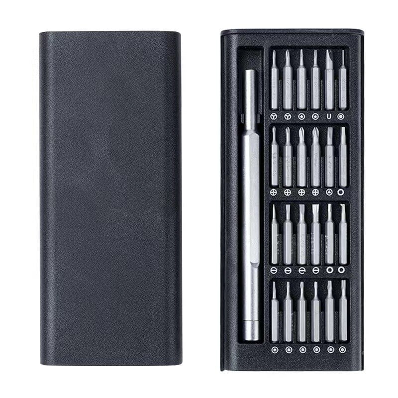 24 In 1 Screwdriver Set Precision Magnetic Screw Driver Bits Mini Tool Case Dismountable For Smart Home PC Phone Repair