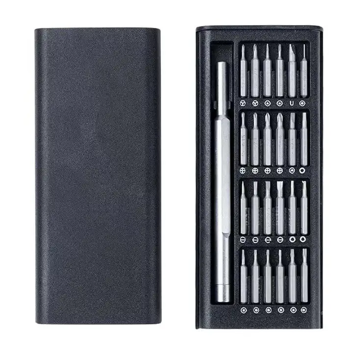 24 In 1 Screwdriver Set Precision Magnetic Screw Driver Bits Mini Tool Case Dismountable For Smart Home PC Phone Repair