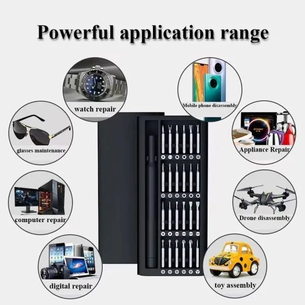 24 In 1 Screwdriver Set Precision Magnetic Screw Driver Bits Mini Tool Case Dismountable For Smart Home PC Phone Repair