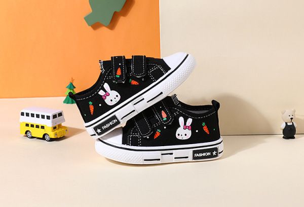 New Children Canvas Board Shoes Kids Loafers for Girls Boys Sport Running Trainers Fashion Breathable Baby Canvas Sneakers Flats