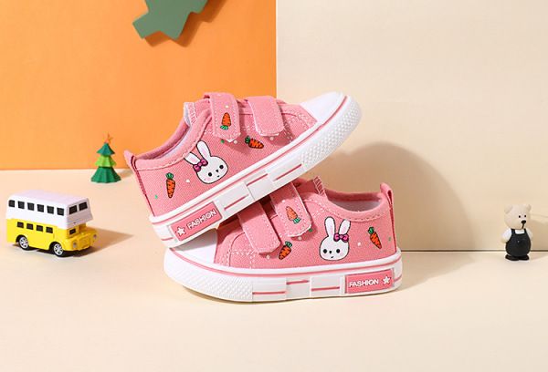 New Children Canvas Board Shoes Kids Loafers for Girls Boys Sport Running Trainers Fashion Breathable Baby Canvas Sneakers Flats