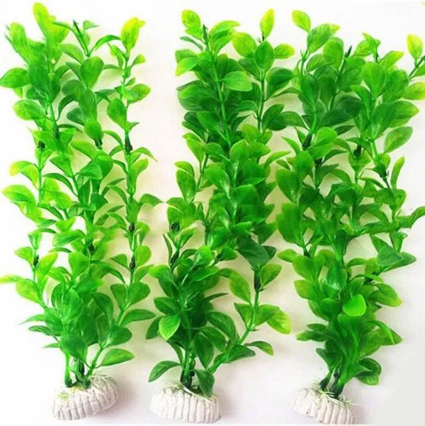1Pcs Underwater Aquarium Viewing Decoration Ornament Artificial Plastic Plant Aquarium Fish Tank Green Purple Fake Water Grass