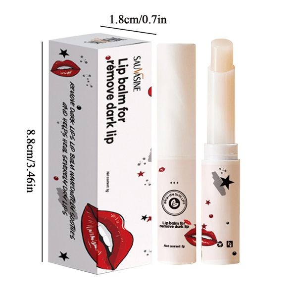 Lip Black Removal Lip Balm Pink Lip Lightening Melanin Fade Lip Balm Moisturizing Lip Brighten Cream Lip Care Makeup Beauty
