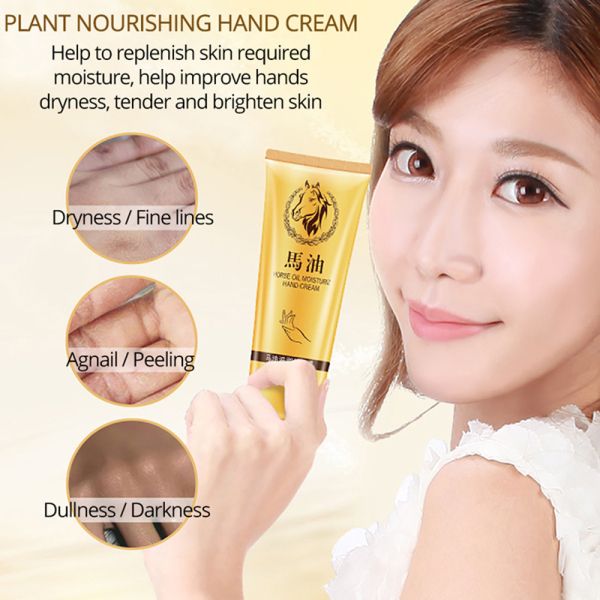 Hand Care Horse oil Repair hand cream Anti-Aging Soft Hand Whitening moisturizing Nourish Hand Care Lotion Cream 30g
