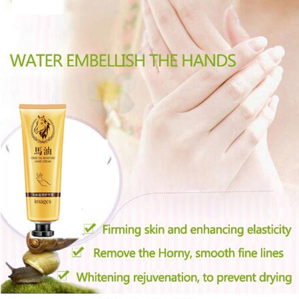Hand Care Horse oil Repair hand cream Anti-Aging Soft Hand Whitening moisturizing Nourish Hand Care Lotion Cream 30g