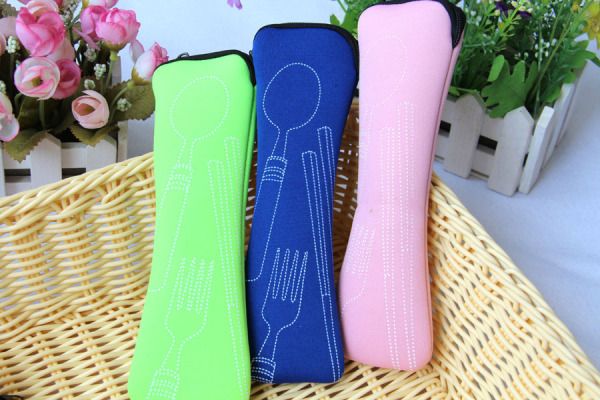 Portable Travel Cutlery 3Pcs Stainless Steel Tableware Dinnerware Camping Cutlery Set Fork Spoon chopsticks Set