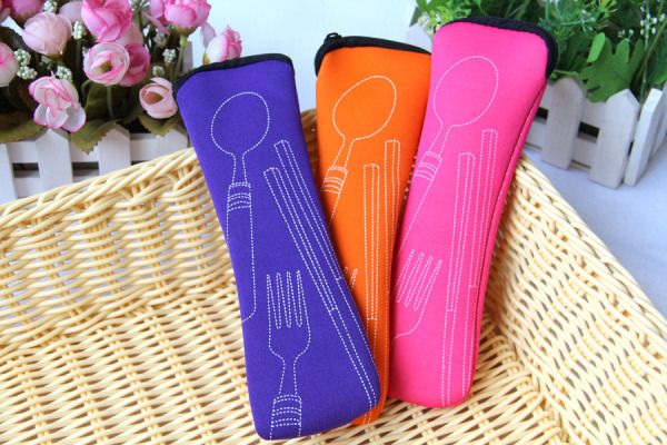 Portable Travel Cutlery 3Pcs Stainless Steel Tableware Dinnerware Camping Cutlery Set Fork Spoon chopsticks Set