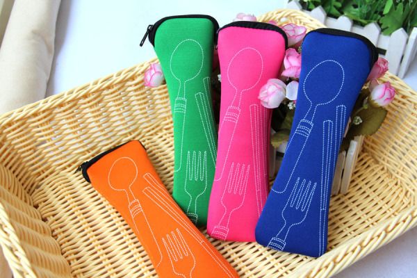 Portable Travel Cutlery 3Pcs Stainless Steel Tableware Dinnerware Camping Cutlery Set Fork Spoon chopsticks Set
