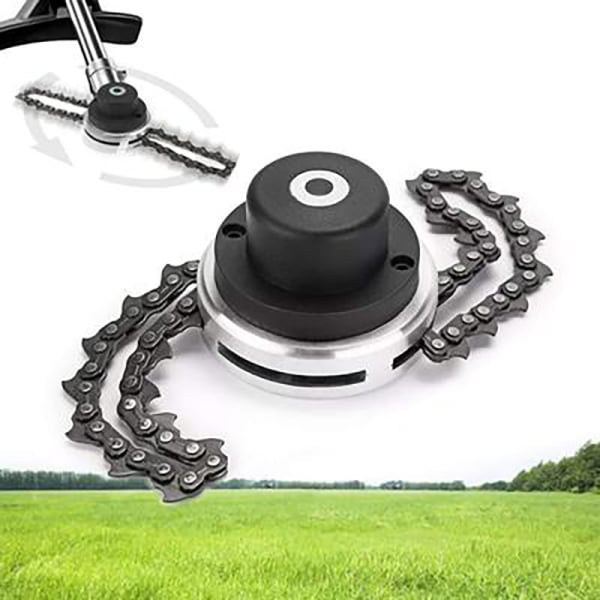 Universal 65Mn Lawn Mower Chain Grass Petrol Trimmer Head Coil Chain Brush Cutter Head Garden Grass Weeding Machine Chains Blade