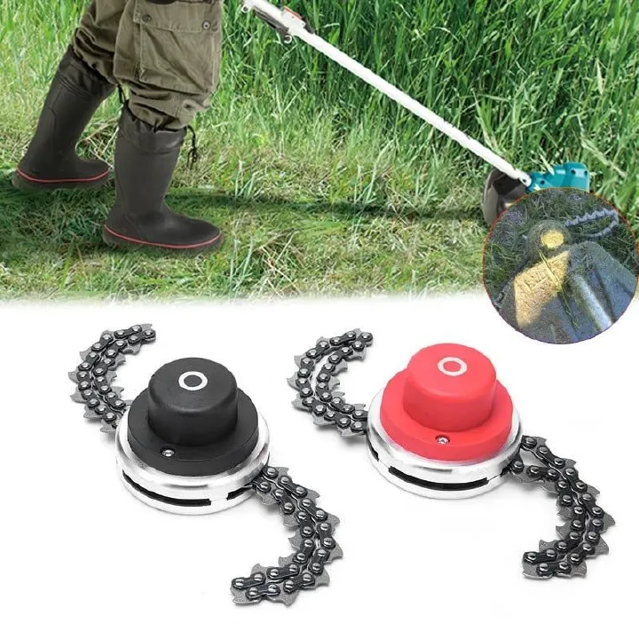 Universal 65Mn Lawn Mower Chain Grass Petrol Trimmer Head Coil Chain Brush Cutter Head Garden Grass Weeding Machine Chains Blade