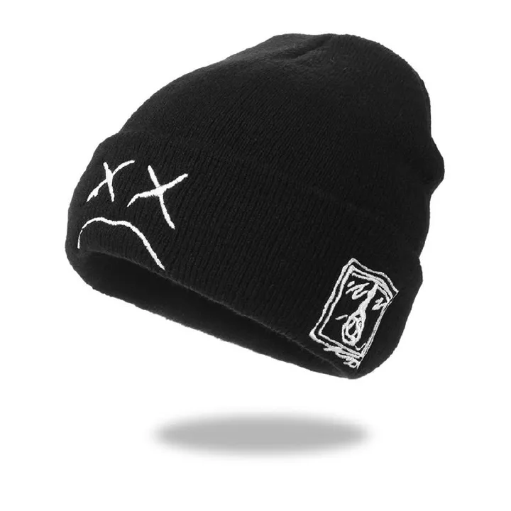 Winter Beanie Daily Hat Cuffed Skull Hat Unisex Knitted Cap Black Women's Warm Beanies Ski Bonnets Hats for Women and Men 2022
