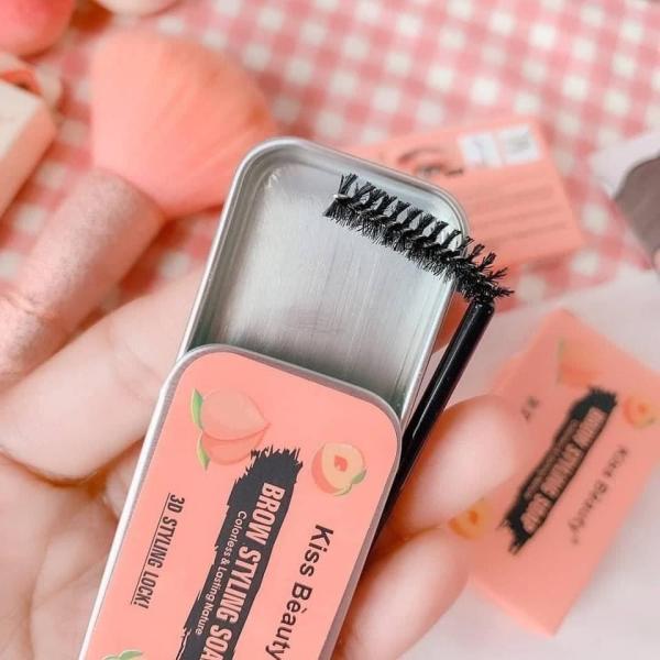 KISS BEAUTY Fashion Eyebrow Shaping Wax,Waterproof Long Lasting 3D Eyebrow Styling Soap