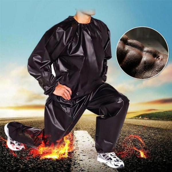 Sports Sweating Sauna Clothes Shaper Shirt Fitness Weight Loss Fitness Workout Anti-rip Sport Suit