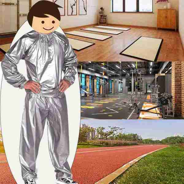 Sports Sweating Sauna Clothes Shaper Shirt Fitness Weight Loss Fitness Workout Anti-rip Sport Suit