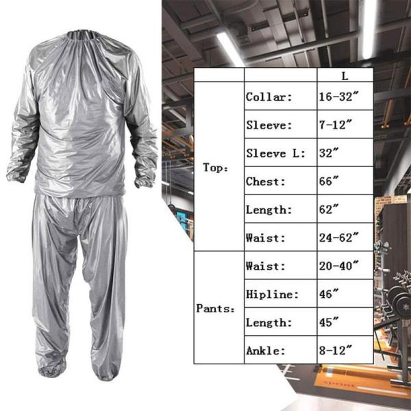Sports Sweating Sauna Clothes Shaper Shirt Fitness Weight Loss Fitness Workout Anti-rip Sport Suit