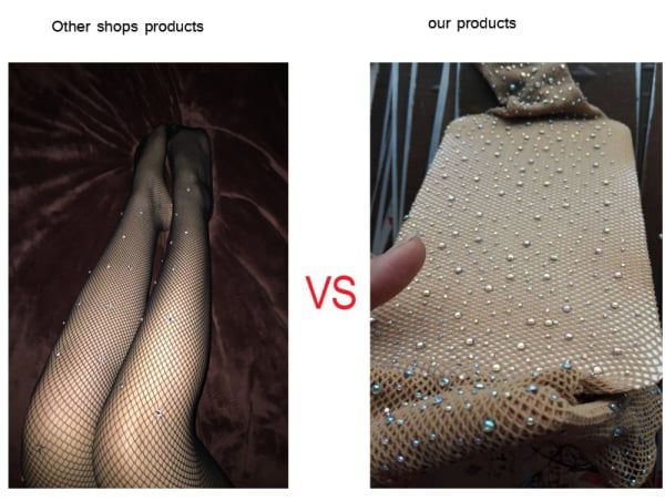Stockings Tights Women Rhinestone Mesh Fishnet Pantyhose Glitter Stocking Back Seam Hosiery