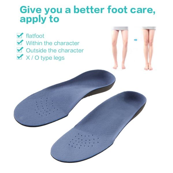36 to 49 EVA Adult Flat Foot Arch Support Orthotics Orthopedic Insoles silicone Adjust Feet Insoles For Men and Women