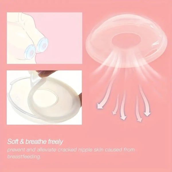Wearable Breast Milk Collector Shell Silicone Baby Breastfeeding Washable Anti-Overflow Pad Reusable Nursing Pads Postnatal Care