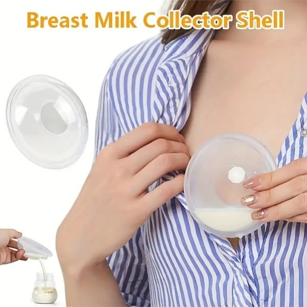 Wearable Breast Milk Collector Shell Silicone Baby Breastfeeding Washable Anti-Overflow Pad Reusable Nursing Pads Postnatal Care