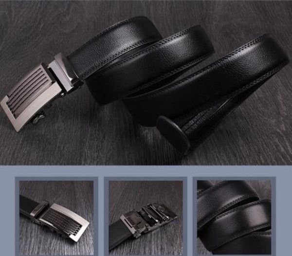 Men's genuine leather belt automatic buckle designer belts